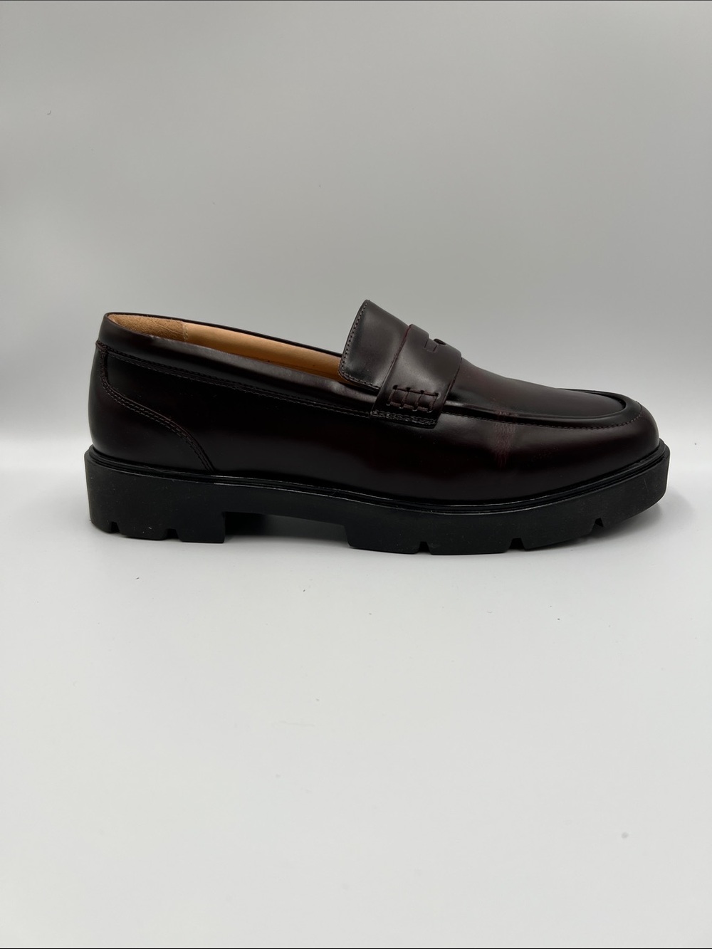 Abeo Boulevard chunky penny loafer shoe brown leather comfort lug Preppy 10